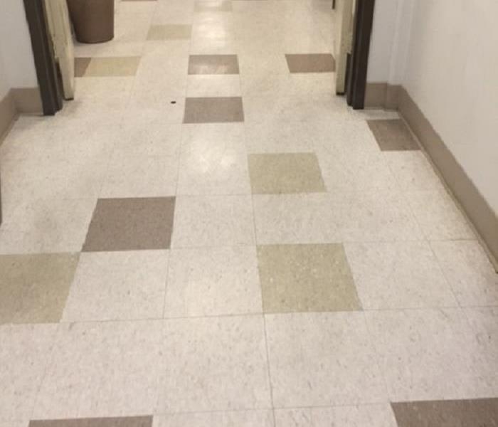 dull vinyl tile floor tan and grey