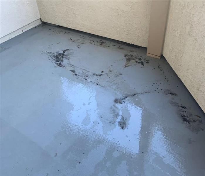 Water damage from faulty outdoor patio